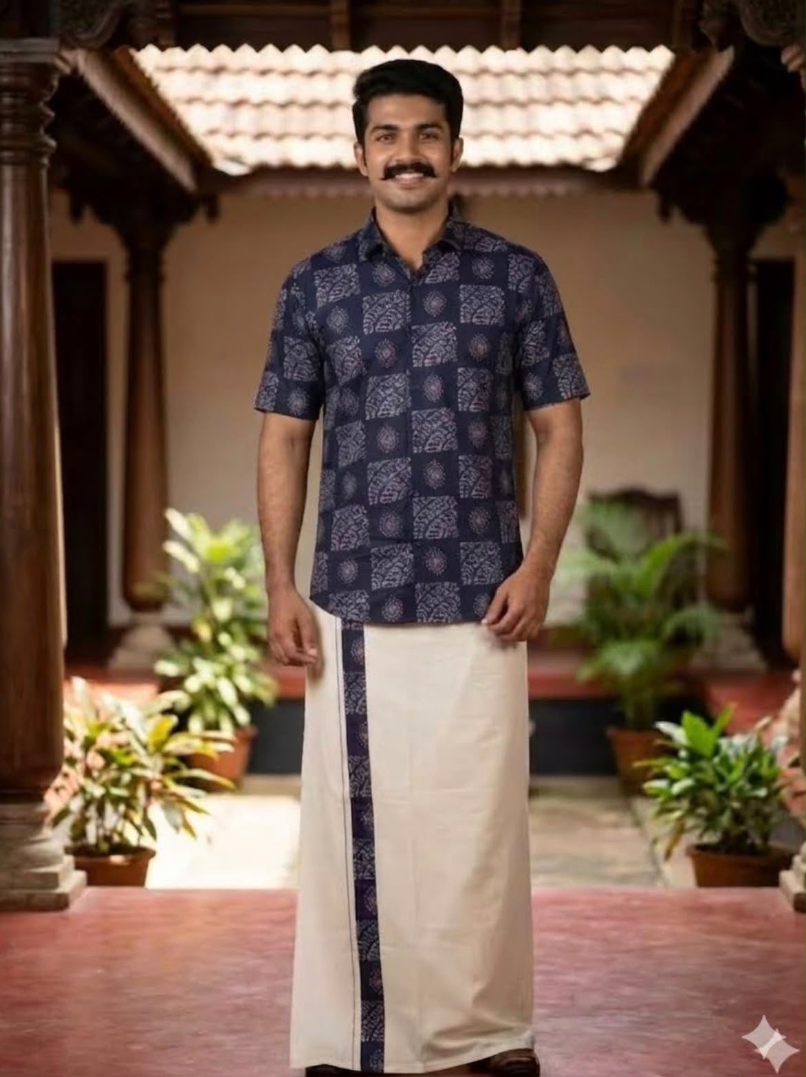 Nivaan Men’s Festive Shirt & Dhoti Set